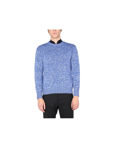 Shop Ballantyne Crew Neck Sweater In Light Blue