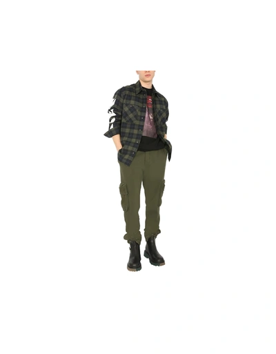 Shop Off-white Cargo Pants In Green