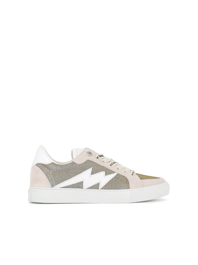 Shop Zadig & Voltaire Sneaker Sparkle In Silver
