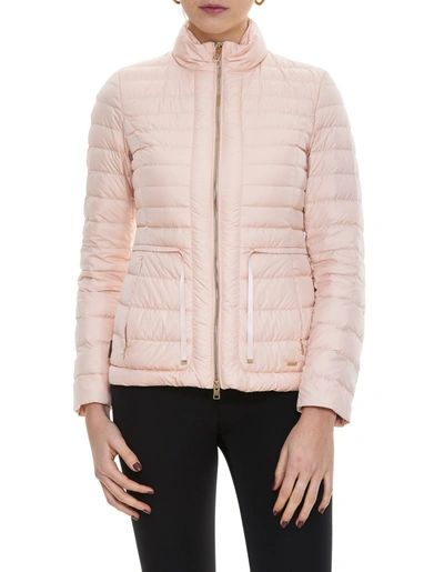 Shop Woolrich Hibiscus Down Jacket In Pink