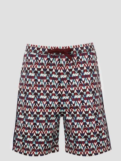 Shop Valentino V Optical Shorts In Multicolour