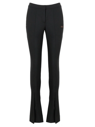 Shop Off-white Light Wool Tailored Pant In Black