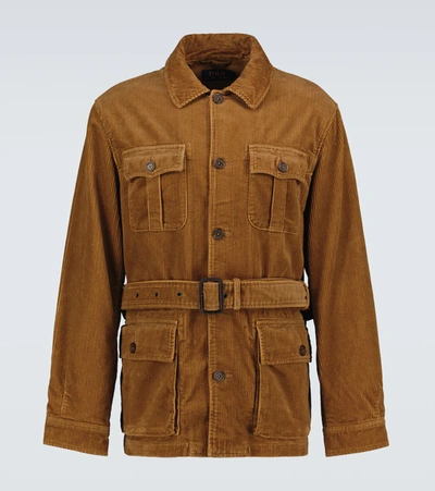 Snowden Belted Corduroy Jacket In New Ghurka