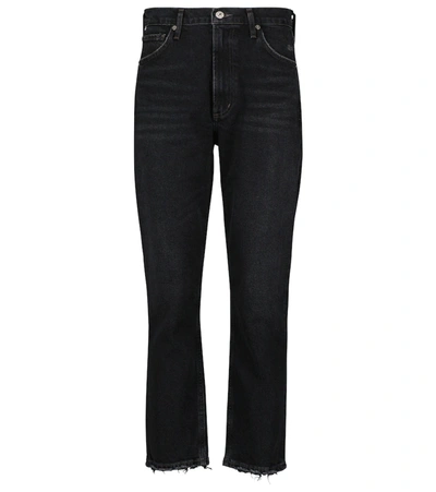 Shop Citizens Of Humanity Marlee Cropped High-rise Jeans In The Cliffs