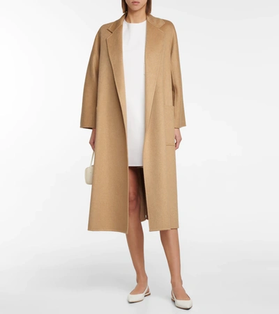 Max Mara Chieti Front Pocket Wool Stretch Crepe Shift Dress In Bianco  Avorio | ModeSens