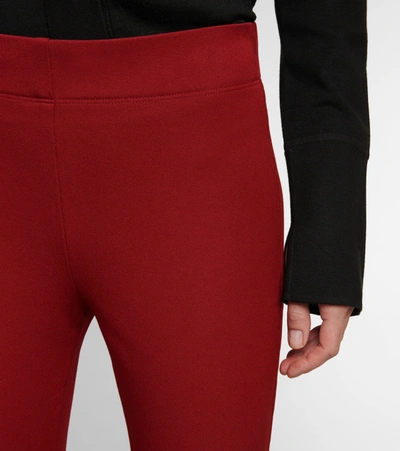 Shop Joseph High-rise Gabardine Leggings In Syrah