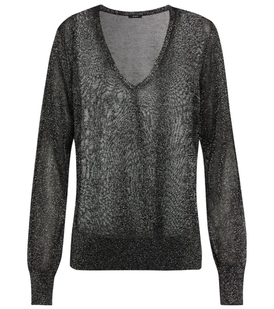 Shop Joseph Lurex® Sweater In Black