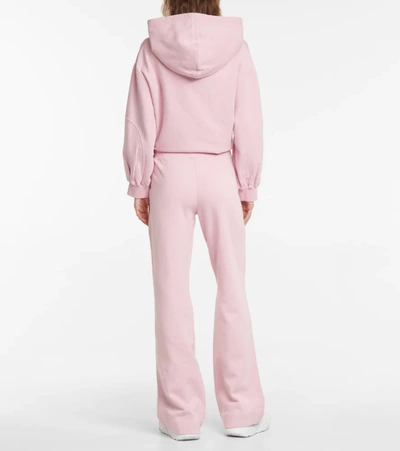 Shop Dorothee Schumacher Flared Jersey Sweatpants In Heavenly Pink
