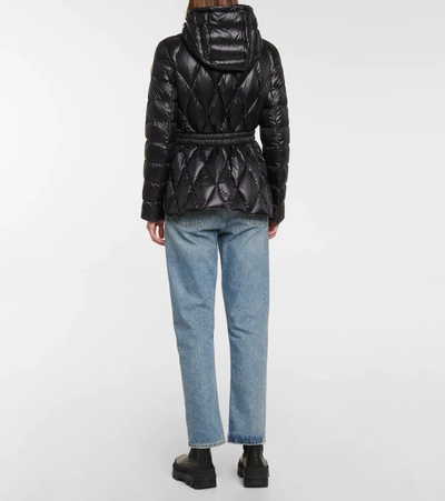 Shop Moncler Serignan Quilted Down Jacket In Black