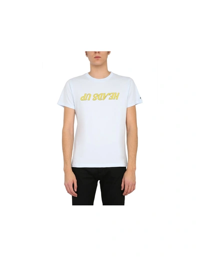 Shop Helmut Lang Heads Up T-shirt In White