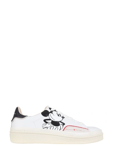 Shop Moa Master Of Arts Megamaster Mickey Mouse Sneakers In Bianco