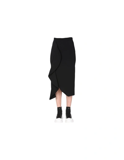 Shop Alexander Mcqueen Pencil Skirt In Black