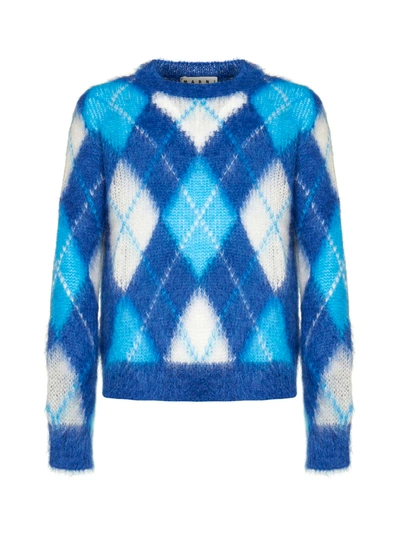 Shop Marni Sweater In Ocean