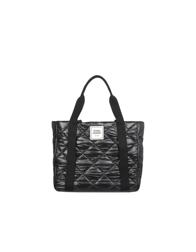 Shop Opening Ceremony Leather Tote Bag In Black