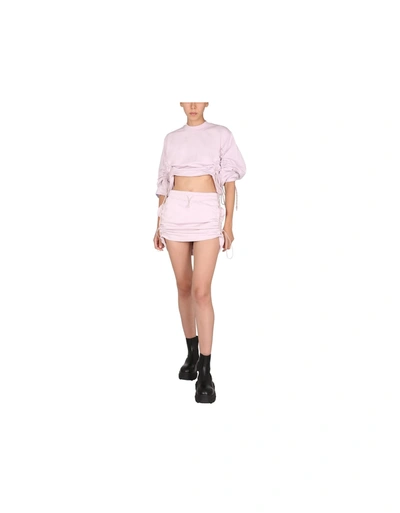Shop Mcq By Alexander Mcqueen Mcq Alexander Mcqueen Drawcord Skirt In Lilac
