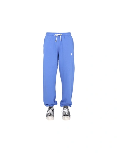 Shop Marcelo Burlon County Of Milan Jogging Pants In Blue