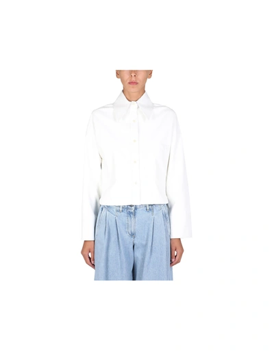 Shop Jejia Aly Baby Shirt Jacket In White