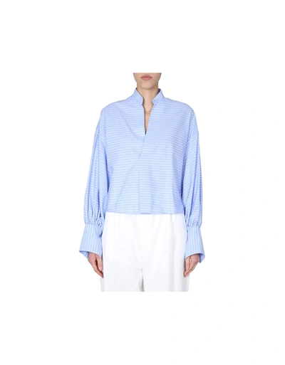Shop Jejia V-neck Shirt In Light Blue
