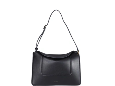 Shop Wandler Penelope Shoulder Bag In Black