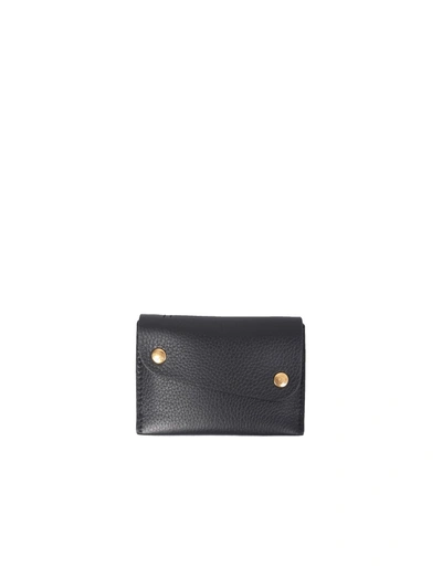 Shop Il Bisonte European Leather Card Holder In Black