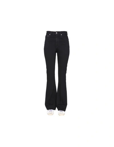 Shop Golden Goose Bootcut Trousers In Black