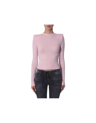 Shop Ben Taverniti Unravel Project Turtle Neck Sweater In Pink