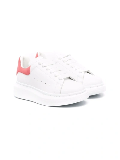 Shop Alexander Mcqueen Chunky Sole Lace-up Sneakers In White