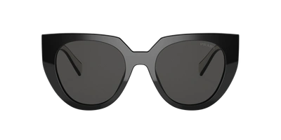 Shop Prada Woman Sunglasses Pr 14wsf In Dark Grey