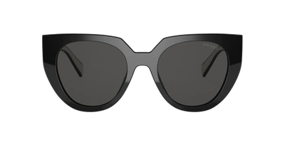 Prada Pr 14ws 09q5s0 52mm Womens Cat-eye Sunglasses In Dark Grey
