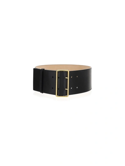 Shop Alexander Mcqueen Military Wide Belt In Black