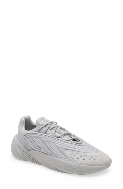 Shop Adidas Originals Ozelia Sneaker In Grey / Grey / Grey