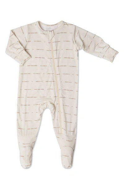 Shop Baby Grey By Everly Grey Print Footie In Love
