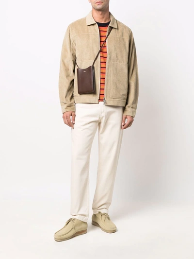 Shop Ymc You Must Create Tearaway High-waist Straight Jeans In Neutrals