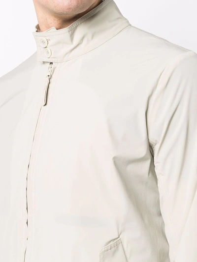 Shop Aspesi Barretta Long-sleeved Jacket In Neutrals