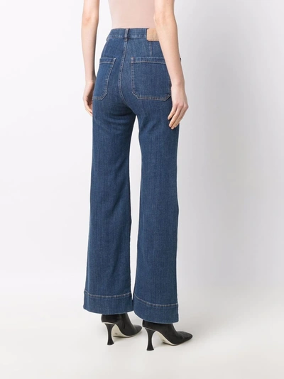 Shop Jeanerica St Monica Flared Jeans In Blue