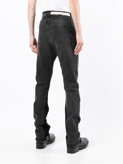 Shop Val Kristopher Drawstring Fitted Jeans In Black