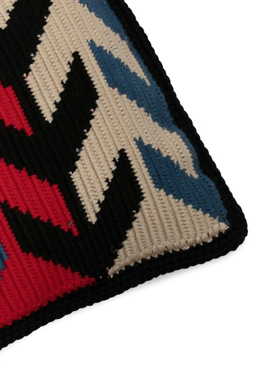 Colville Arrow Jacquard Rectangular Cushion In Black