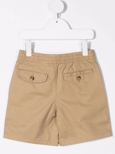 Polo Ralph Lauren Elasticated Cargo Shorts In Neutrals