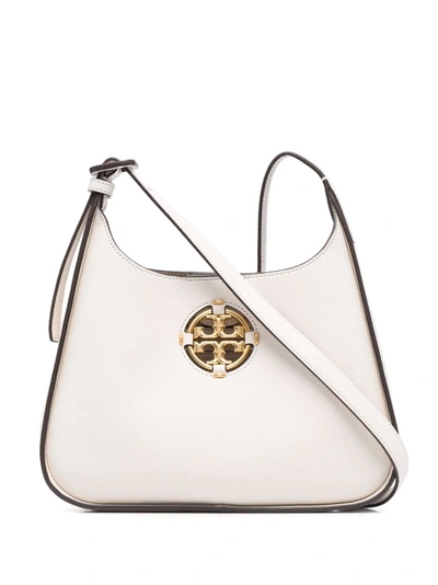 Tory Burch Miller Small Leather Shoulder Bag In New Ivory