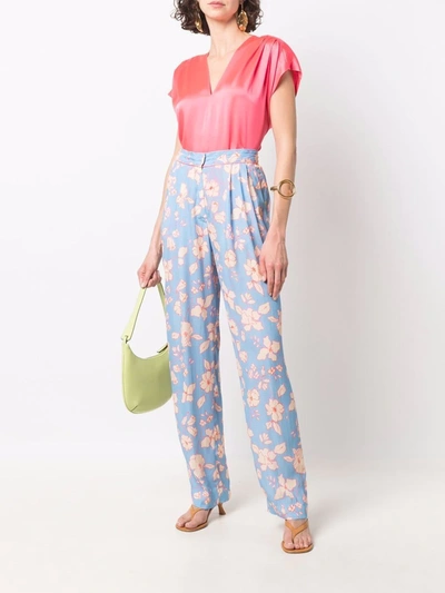 FORTE FORTE FLORAL-PRINT STRAIGHT-LEG TROUSERS 