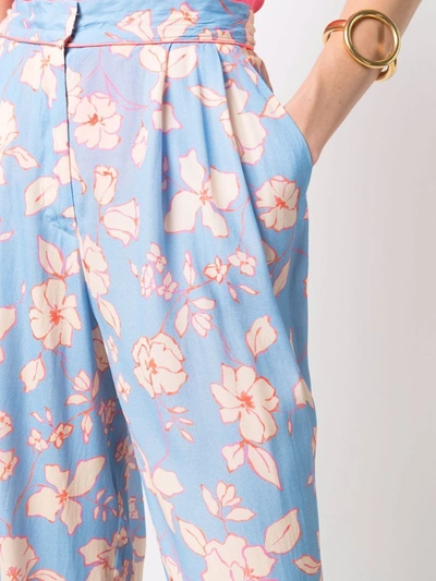 FORTE FORTE FLORAL-PRINT STRAIGHT-LEG TROUSERS 