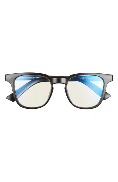 Shop The Book Club Twelve Hungry Bens Blue Light Blocking Reading Glasses In Black 2.0