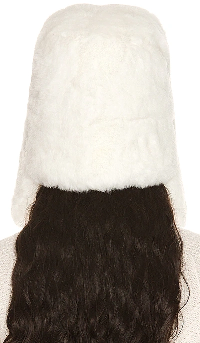 Shop Adrienne Landau Faux Fur Hat In Ivory