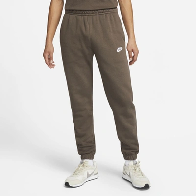Shop Nike Men's  Sportswear Club Fleece Pants In Brown