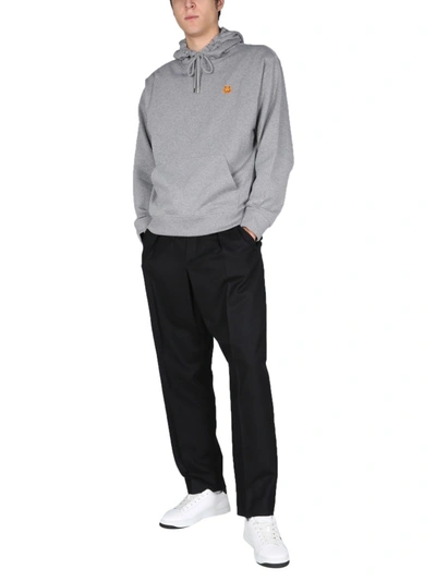 Shop Kenzo Tiger Crest Sweatshirt In Grey