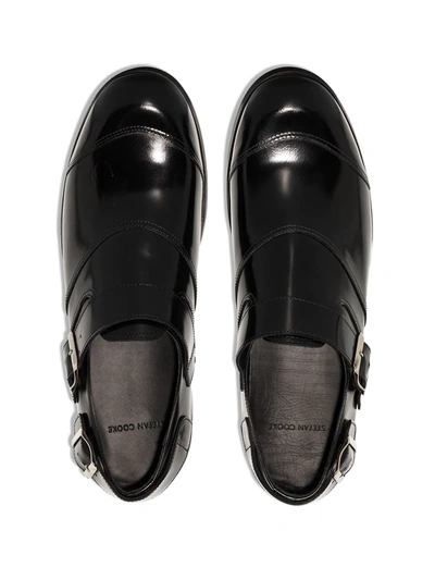 Shop Stefan Cooke Biker Buckle-detail Shoes In Black