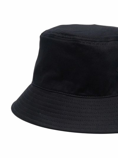 Shop Tommy Hilfiger Logo-patch Bucket Hat In Black