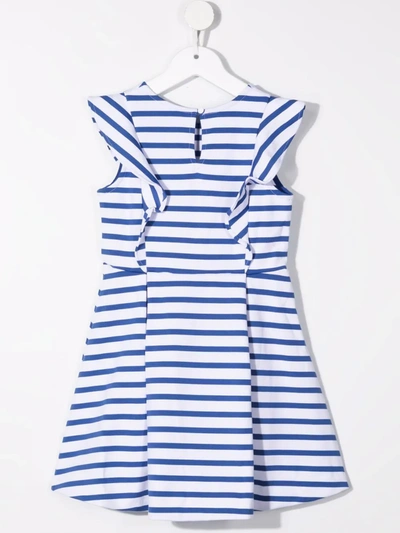 Polo Ralph Lauren Striped Sleeveless Dress In Blue