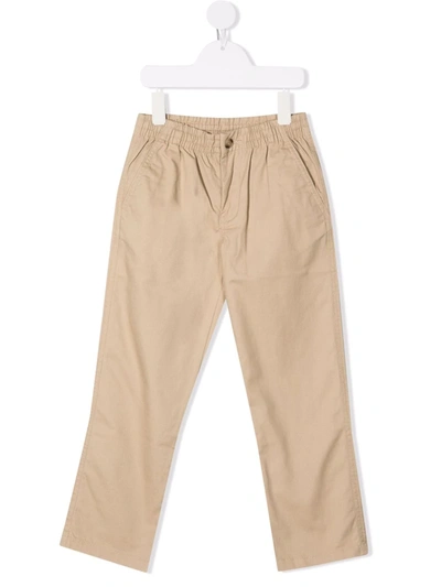 Shop Ralph Lauren Elasticated Chino Trousers In Neutrals
