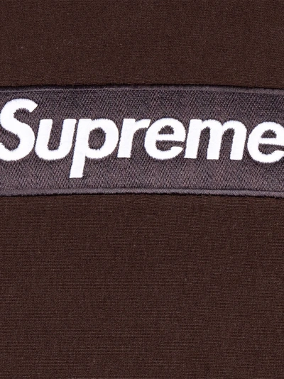 Shop Supreme Box Logo Hoodie In Brown